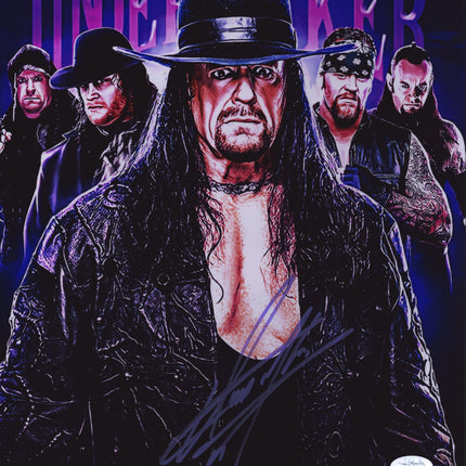 Undertaker signed Metallic 11x14 Photo (w/ JSA)