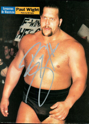 Big Show signed Magazine Page