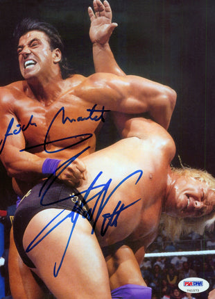 Rick Martel & Greg Valentine dual signed 8x10 Photo (w/ PSA)