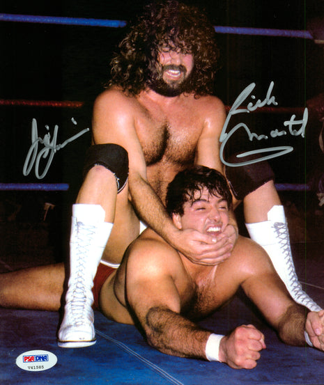 Rick Martel & Jimmy Garvin dual signed 8x10 Photo (w/ PSA)