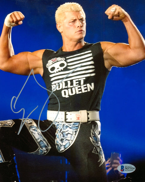 Cody Rhodes signed 8x10 Photo (w/ Beckett)