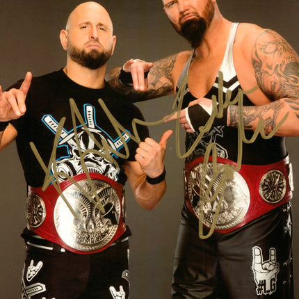 Karl Anderson & Luke Gallows dual signed 8x10 Photo