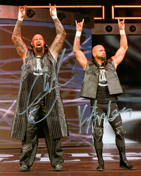 Karl Anderson & Luke Gallows dual signed 8x10 Photo