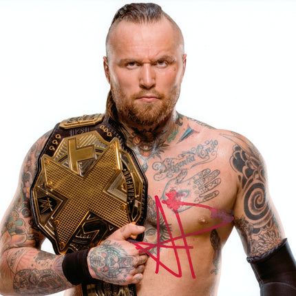 Aleister Black signed 8x10 Photo *Smudged*