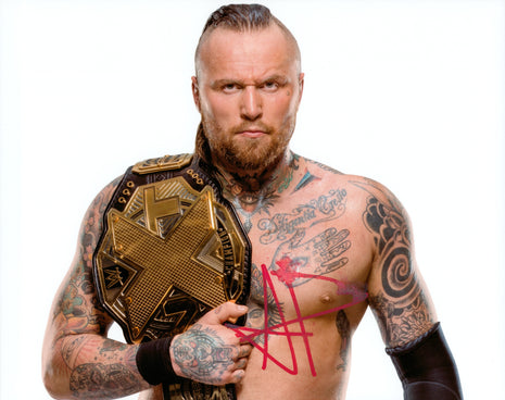 Aleister Black signed 8x10 Photo *Smudged*