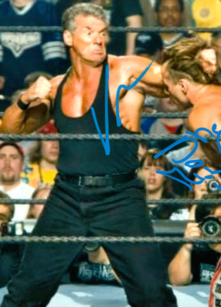 Vince McMahon & Shawn Michaels dual signed 8x10 Photo (w/ JSA)