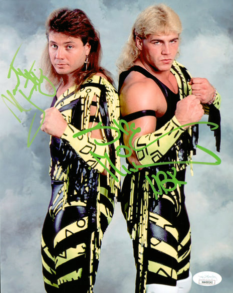 Shawn Michaels & Marty Jannetty dual signed 8x10 Photo (w/ JSA)