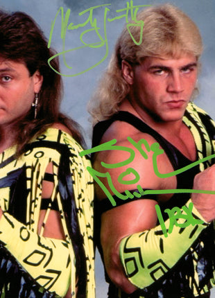 Shawn Michaels & Marty Jannetty dual signed 8x10 Photo (w/ JSA)