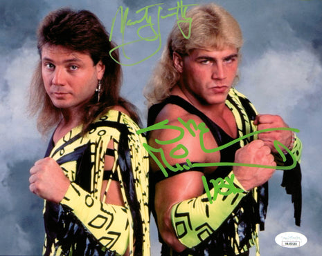 Shawn Michaels & Marty Jannetty dual signed 8x10 Photo (w/ JSA)