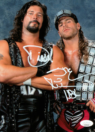 Shawn Michaels & Diesel dual signed 8x10 Photo (w/ JSA)