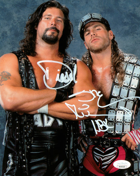 Shawn Michaels & Diesel dual signed 8x10 Photo (w/ JSA)