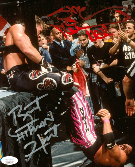 Shawn Michaels & Bret Hart dual signed 8x10 Photo (w/ JSA)