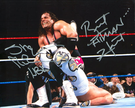 Shawn Michaels & Bret Hart dual signed 8x10 Photo (w/ JSA)