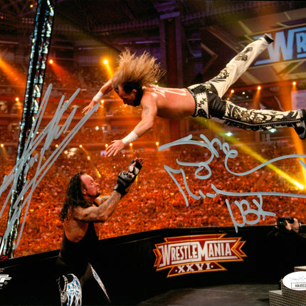 Shawn Michaels & Undertaker dual signed 8x10 Photo (w/ JSA)