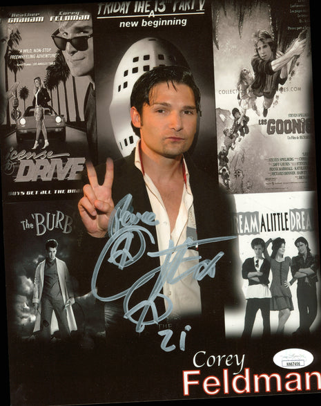 Corey Feldman signed 8x10 Photo (w/ JSA)