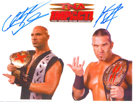 Christopher Daniels & Frankie Kazarian dual signed 8x10 Photo