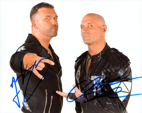 Christopher Daniels & Frankie Kazarian dual signed 8x10 Photo