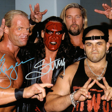 Sting & Lex Luger dual signed 8x10 Photo