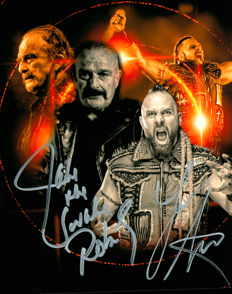 Lance Archer & Jake Roberts dual signed 8x10 Photo