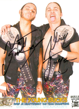Young Bucks dual signed 8x10 Photo