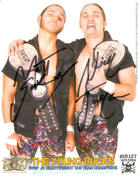 Young Bucks dual signed 8x10 Photo