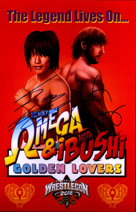 Kenny Omega & Kota Ibushi dual signed 11x17 Photo