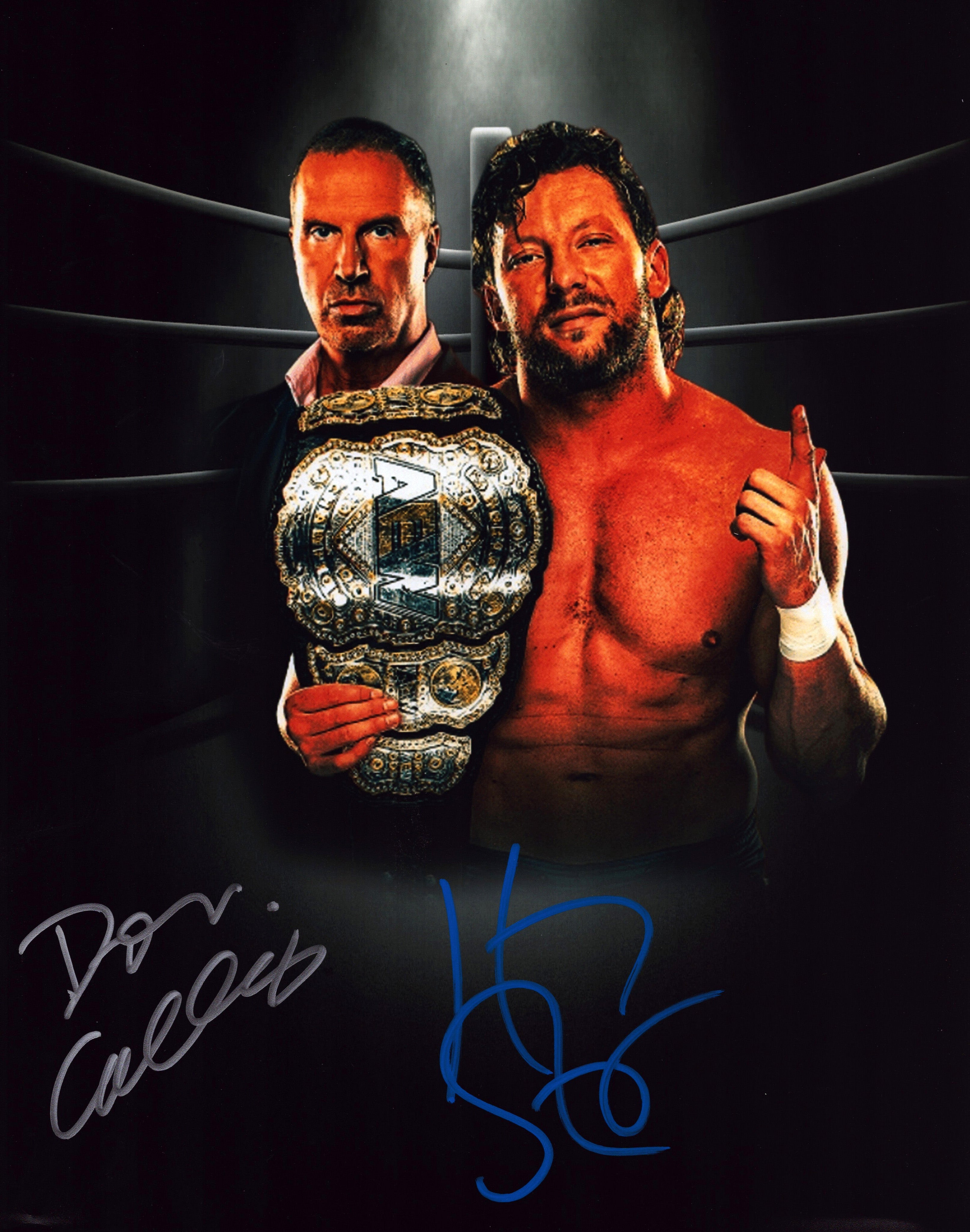 Kenny Omega Don Callis dual signed 11x14 Photo