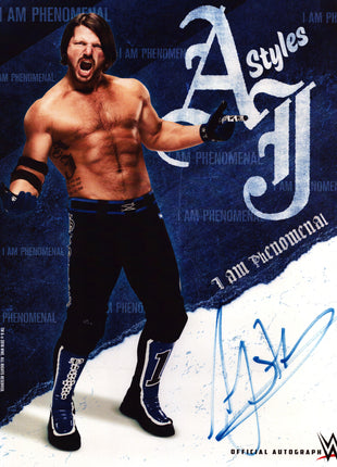 AJ Styles signed 11x14 Photo