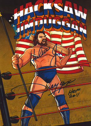 Jim Duggan signed 11x17 Photo