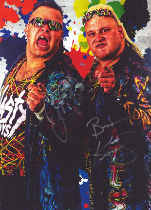 Nasty Boys - Brian Knobbs & Jerry Saggs dual signed 11x17 Photo