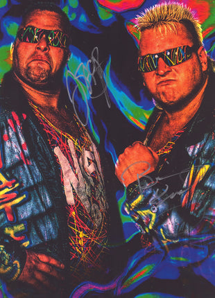 Nasty Boys - Brian Knobbs & Jerry Saggs dual signed 11x17 Photo