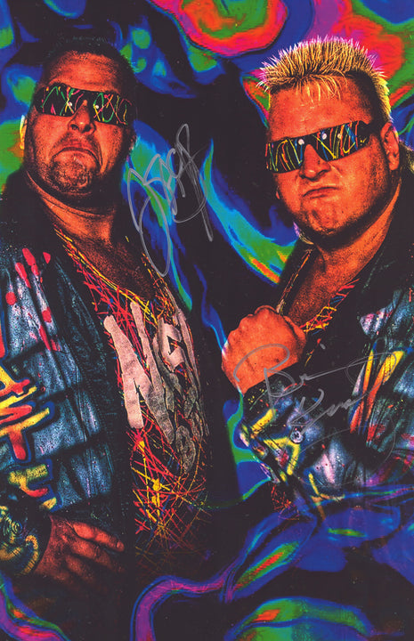 Nasty Boys - Brian Knobbs & Jerry Saggs dual signed 11x17 Photo