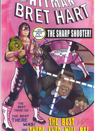 Bret Hart signed 11x17 Photo