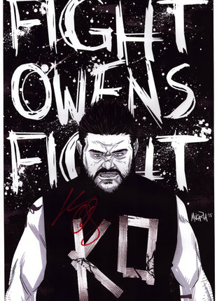 Kevin Owens signed 11x17 Photo