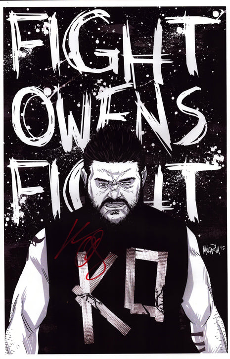 Kevin Owens signed 11x17 Photo