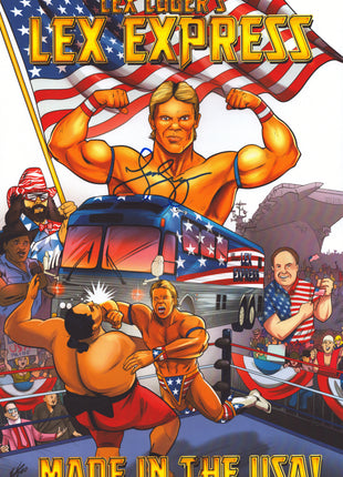 Lex Luger signed 11x17 Photo