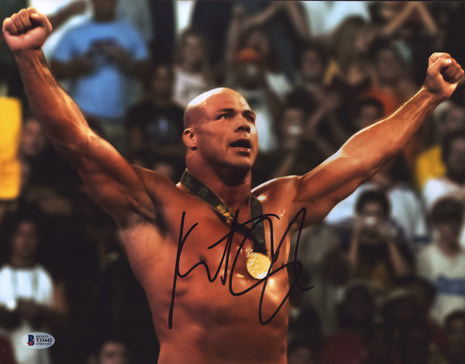 Kurt Angle signed 11x14 Photo (w/ Beckett)