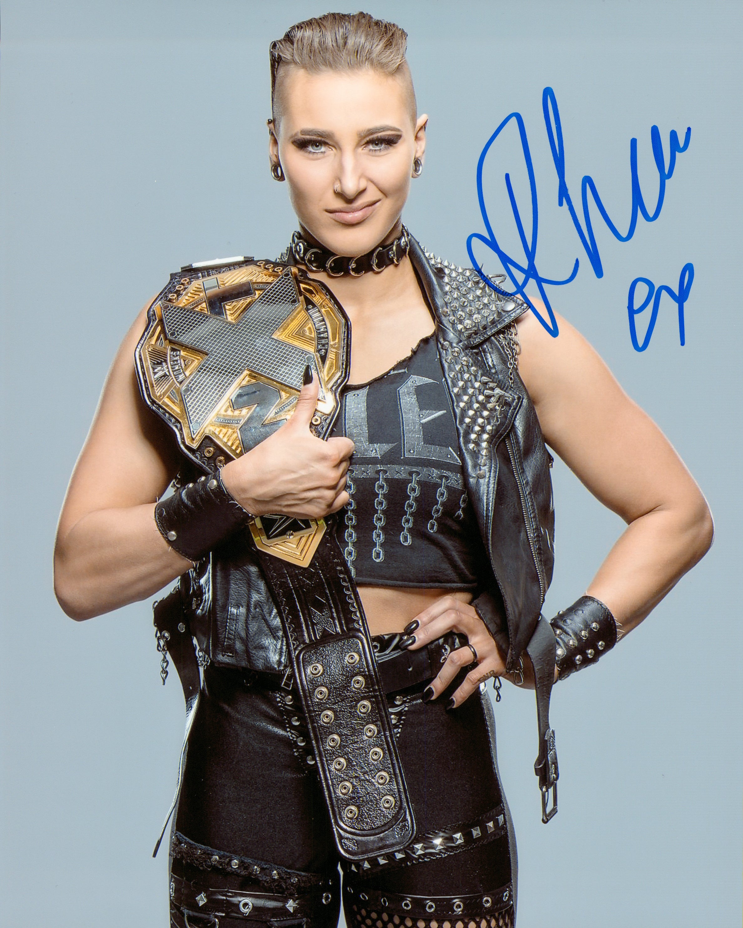 Signed Rhea Ripley Rhea Ripley signed 8x10 Photo – Signed By Superstars
