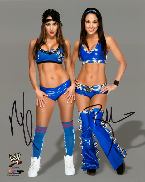 Bella Twins - Brie & Nikki Bella dual signed 8x10 Photo