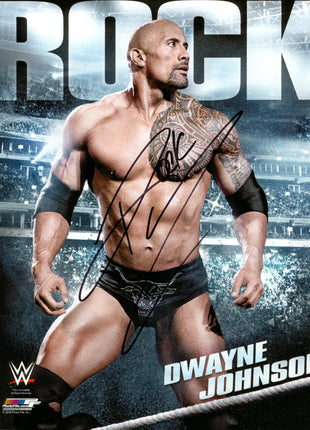 The Rock signed 8x10 Photo