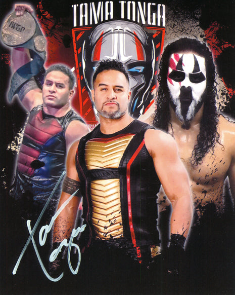 Tama Tonga signed 8x10 Photo