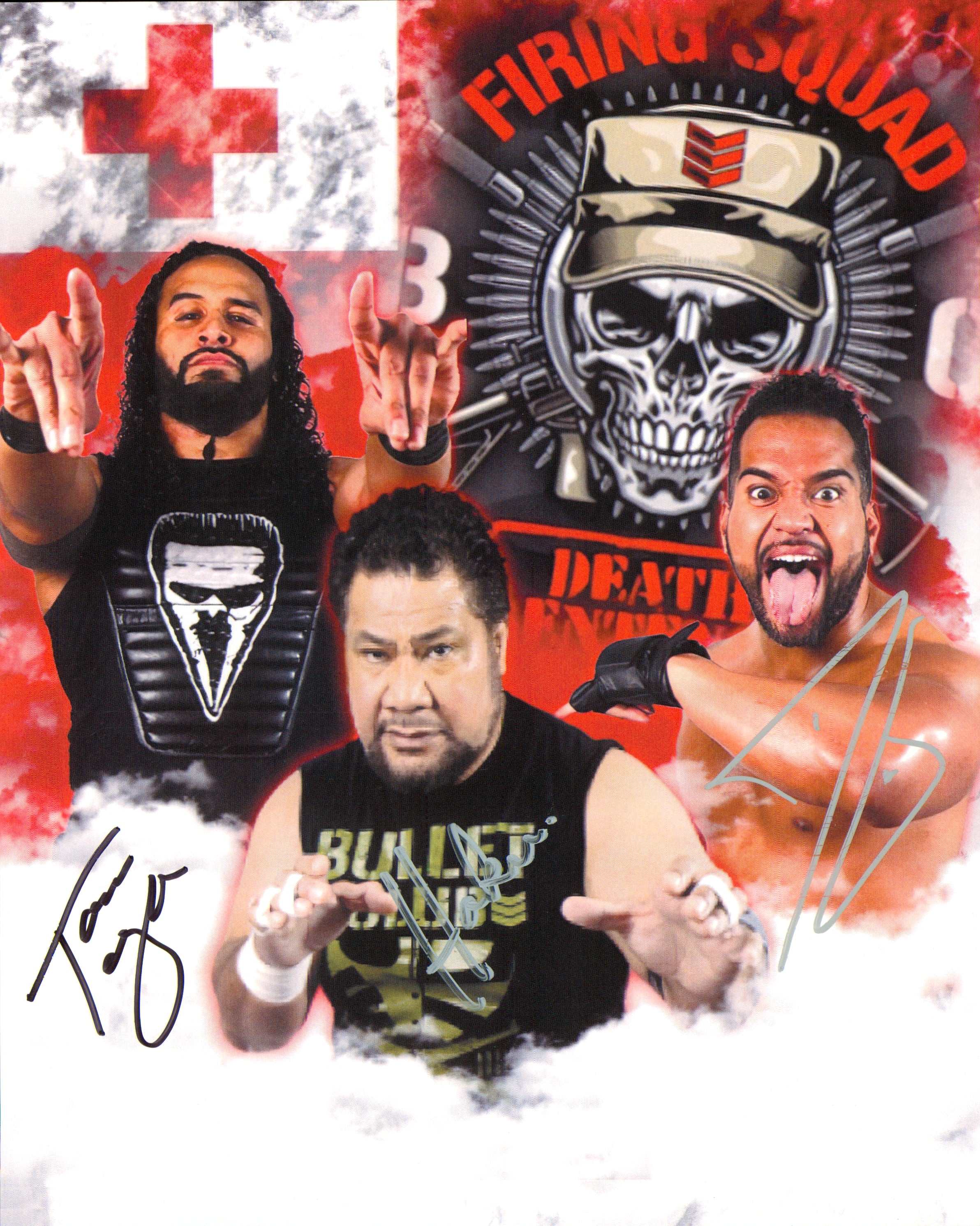 Haku, Tama Tongo & Hikuleo triple signed 8x10 Photo – Signed By Superstars