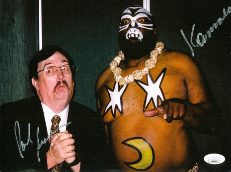 Kamala & Paul Bearer dual signed 8x10 Photo (w/ JSA)