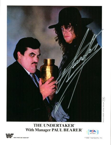 The Undertaker signed 8x10 Photo (w/ PSA)