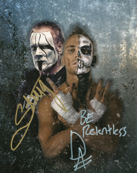 Sting & Darby Allin dual signed 8x10 Photo