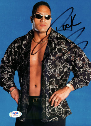 The Rock signed 8x10 Photo (w/ PSA)