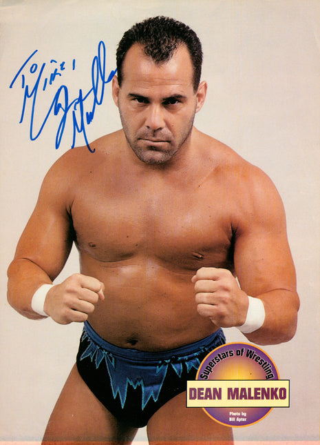 Dean Malenko signed Magazine Page