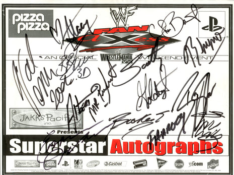 Multi-signed 8.5x11 WWF Fan Axxess Placement (w/ JSA)