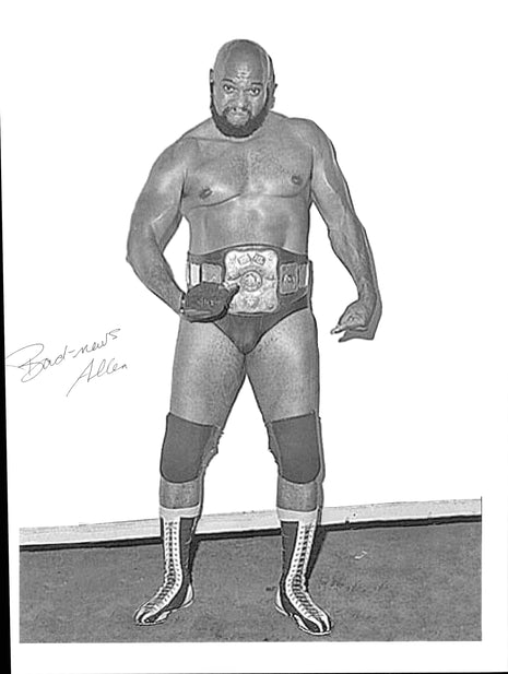 Bad News Allen signed 8x10 Photo