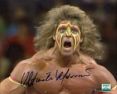 Ultimate Warrior signed 8x10 Photo (Warrior COA)